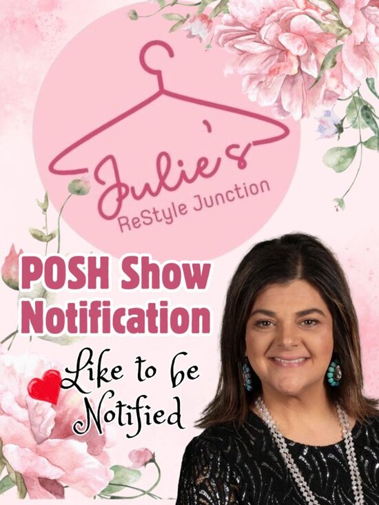 Tops - Julie is LIVE! ❤️🥳  Live Show Notification Flyer!